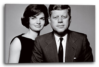 Wandbild John F Kennedy and Jacky O vintage retro President First Lady