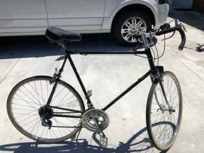 Vintage Schwinn Continental 10 speed bicycle, Black Gold