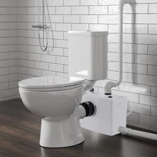 600W Macerator Sewerage Grinder Sewage Pump Elevation Up To White 110V