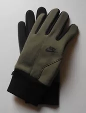 Nike Tech Fleece Training Fitness Gloves 2.0 Men Medium Olive/Black/Black Large