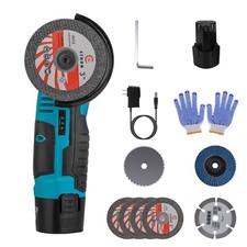 New 12V Cordless Mini Angle Grinder - Hand Polishing Tool with Batteries  Discs