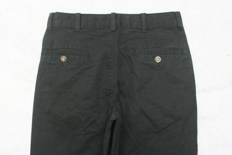 Pantalones de vestir plisados negros para niños de algodón 12 26" cintura 25" entrepierna George P149 Foto 4 de 4