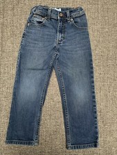 Lee Dungarees Boys Denim Blue Jeans Size 5 Regular Adjustable Waist