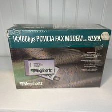 Megahertz 14,400bps PCMCIA Fax Modem with XJack for Palmtop Handheld PC Computer