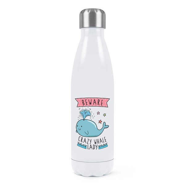 Beware VerrüCkte Wal Damen Doppelwand Wasserflasche Lustig Thermo-image