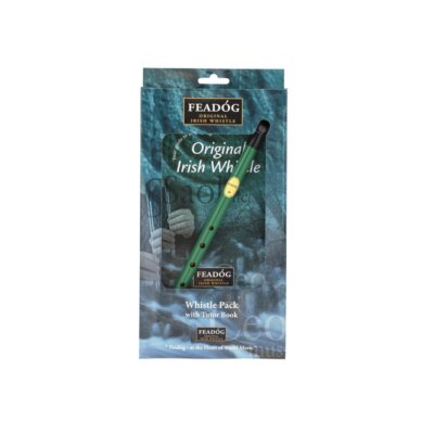 Tin Whistle Feadog Green D Irish Whistle - DOUBLE PACK