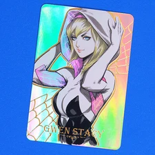 Spider-Woman Gwen Stacy Rainbow Foil Holo Character Art Card Spider-Man C