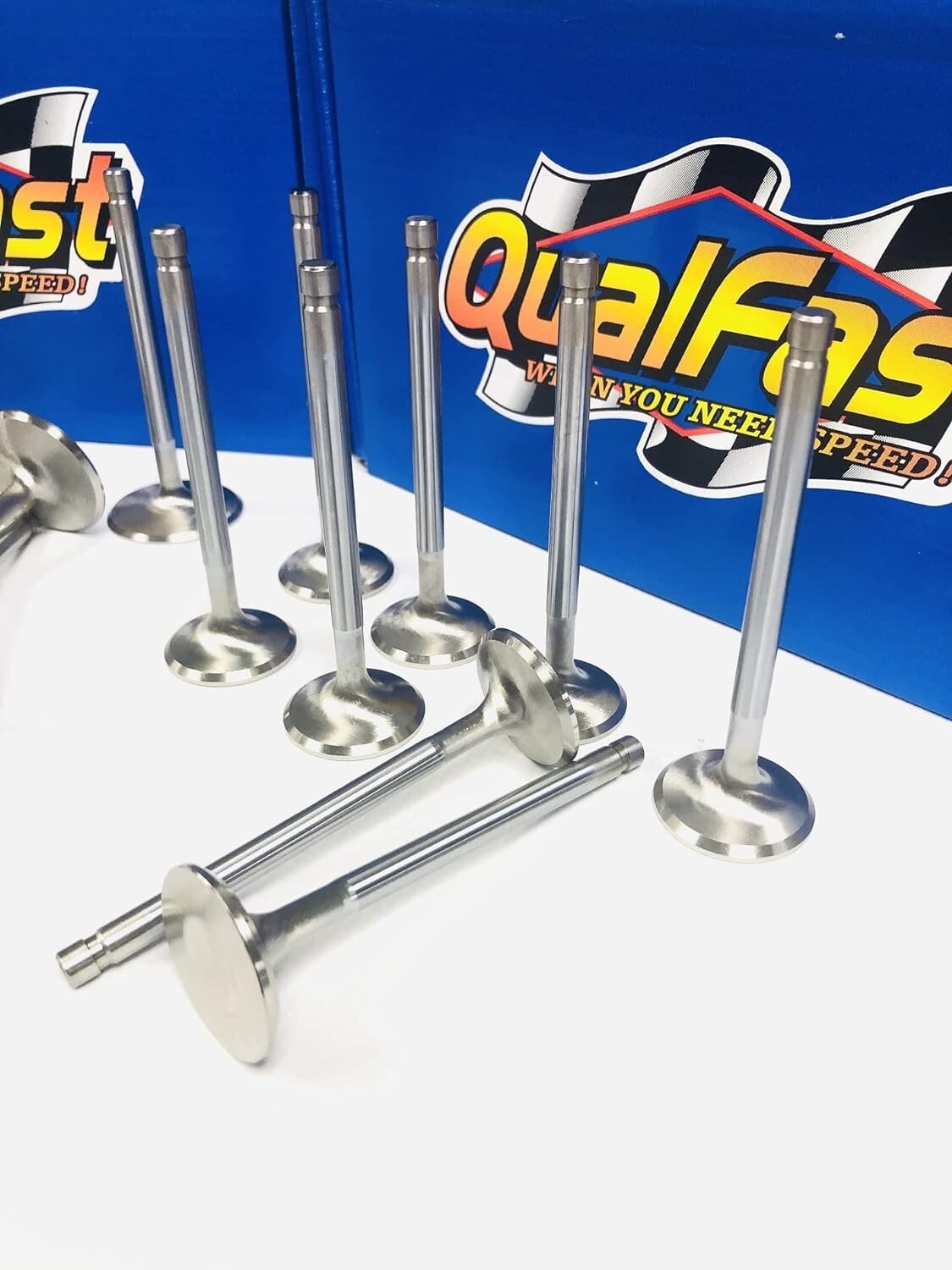 +.100" Long 2.02" Intakes & 1.60" Exhaust Stainless Steel Valve Set SB