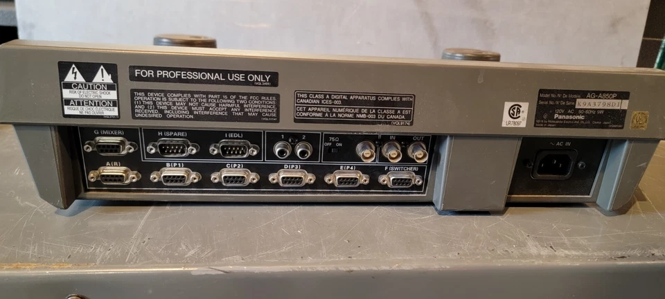 Panasonic AG-A850P Edit Controller - USED - Image 2 of 3