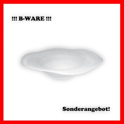 Budawi  Brunnenschale Glasschale Zimmerbrunnen ''Flower'' weiß Ø 40 cm ! B-WARE !