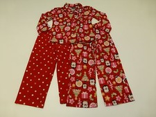 3 Piece Pajama Lot Girls Size 4-5 Penguin  Polka Dot Great Condition