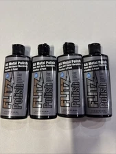 FLITZ All Metal Polish 3.4oz Liquid Formula 4 PACK *