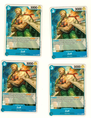 Set Of 4 Zeff East Blue OP06-048 One Piece Trading Card