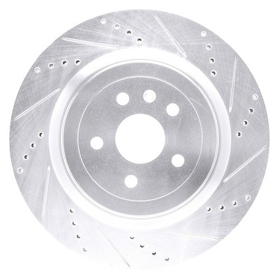 For Chevy Camaro 10-24 Brake Rotor DFC Premium Drilled & Slotted Rear Passenger