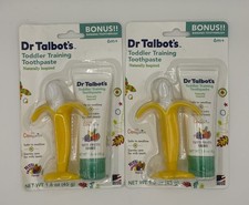 2 Packs of Kids Training Toothpaste with Toothbrush Dr. Talbot's Toddler 6m