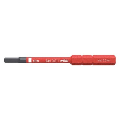 WIHA 28333 Screwdriver Blade,1/8'' Hex Shank Size 53KF01