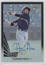 2019 Leaf Metal Draft 1990 Throwback Black 7/15 Hudson Head #LT-HH1 Auto 03j5