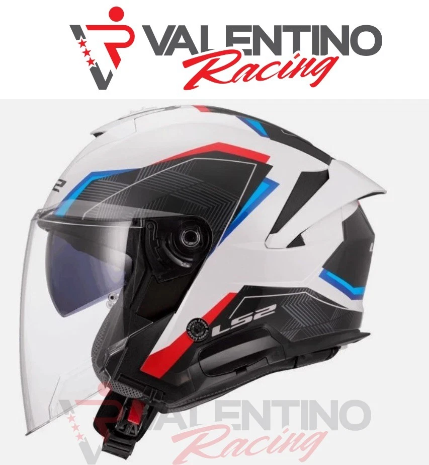 Casco Jet omologato retrò / vintage, bianco lucido