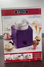 BELLA 1.5 Qt Ice Cream Maker HY-1710 Purple Frozen Dessert Maker NEW SEALED