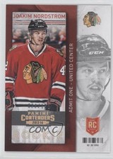 2013-14 Panini Playoff Contenders Rookie Gold 22/100 Joakim Nordstrom #144 h3a