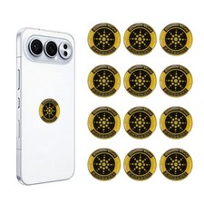 12pcs 1-Inch Phone Protection Stickers for Smart Phone Computer Gold Light Green