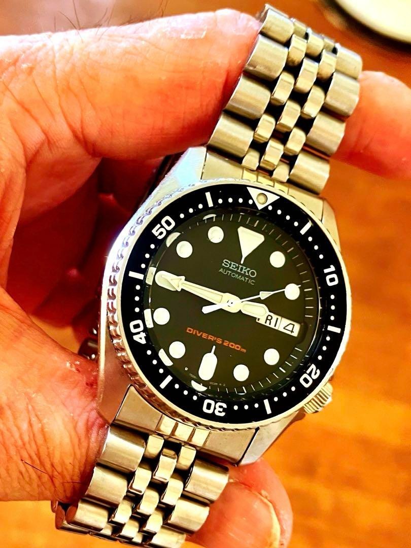 SEIKO Black Boy DIVER 38mm automatic winding precision ok SKX013k