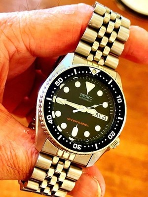 SEIKO Black Boy DIVER 38mm automatic winding precision ok SKX013k