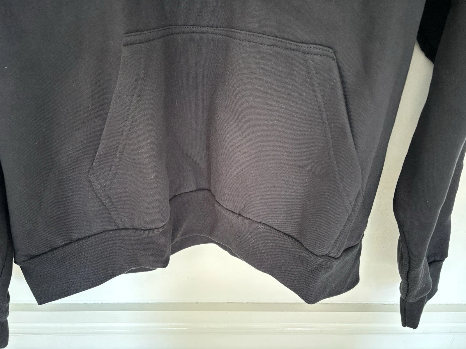 VETEMENTS Stjarna Apparel Kline Felpa con Cappuccio Nera con Logo Rosa Large Nuova con etichette