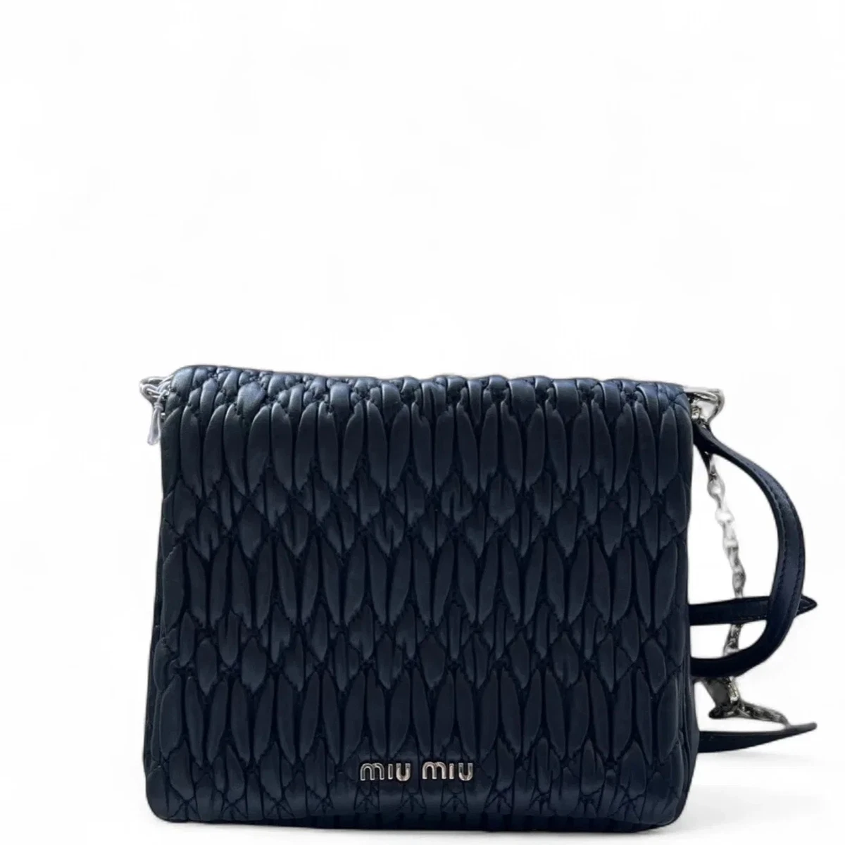 Blue Leather Exterior Miu Miu Bags & Handbags for Women for sale