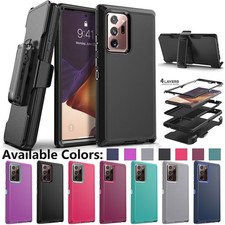 For Samsung Galaxy Note 20 Ultra 5G Case Belt Clip Holster Heavy Duty Rugged