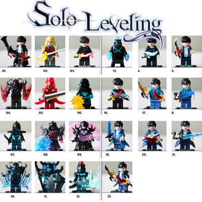 Solo Leveling Anime Minifigure Sung Jinwoo Building Block Toy