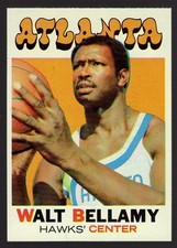 1971 TOPPS NBA BASKETBALL CARD / WALT BELLAMY / ATLANTA HAWKS / $1.88 SHIPPING