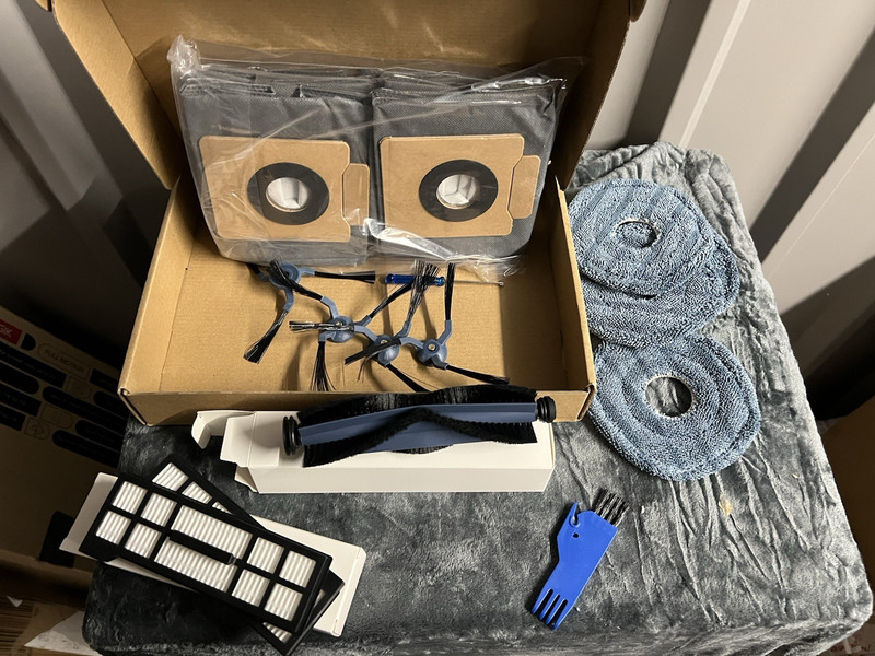 X10pro Robot Vacuum Replacement Parts Kit: Filters, Mop Pads, Dust Bags, Brushes
