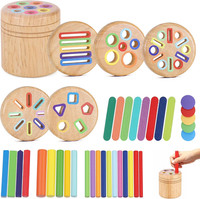 Hejo 6 In 1 Montessori Spielzeug Ab 1 Jahr, Holz Sortier & Stapelspielzeug