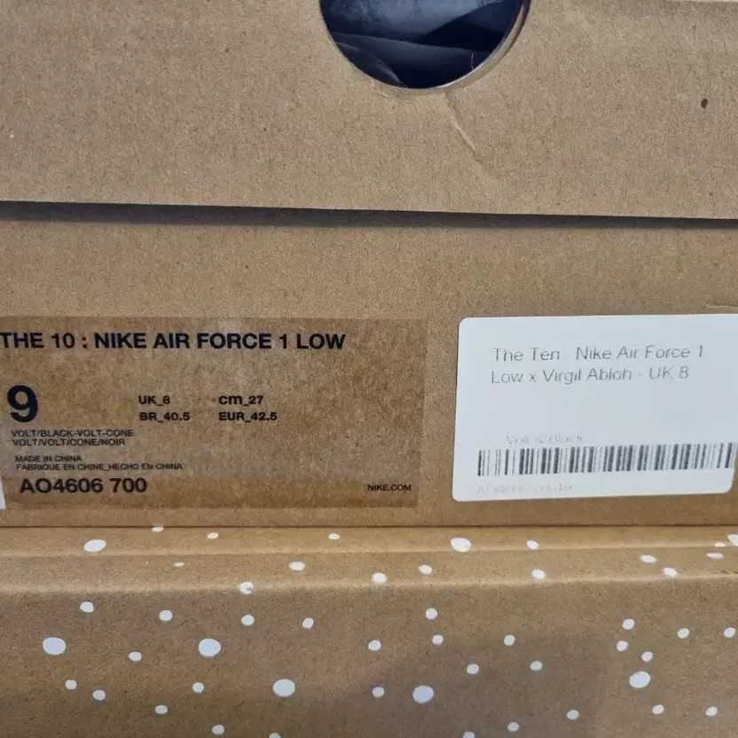 Off-White x Nike Air Force 1 Volt Fluorescent Sneakers NEW thumbnail 5