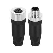 4 Pin M12 Male & Female Aviation Wire Connector, 4 Pcs Waterproof IP67