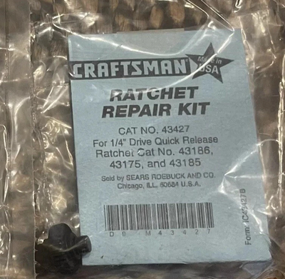 #ad NEW Craftsman Repair Kit 43427 for 1 4quot; Drive Ratchet 43186 MADE IN USA $9.86