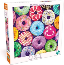 - Delightful Donuts - 300 Piece Jigsaw Puzzle for Adults -Challenging Puzzle Per