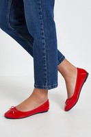 Dorothy Perkins Red Ballet Pumps Womens Workwear Flats