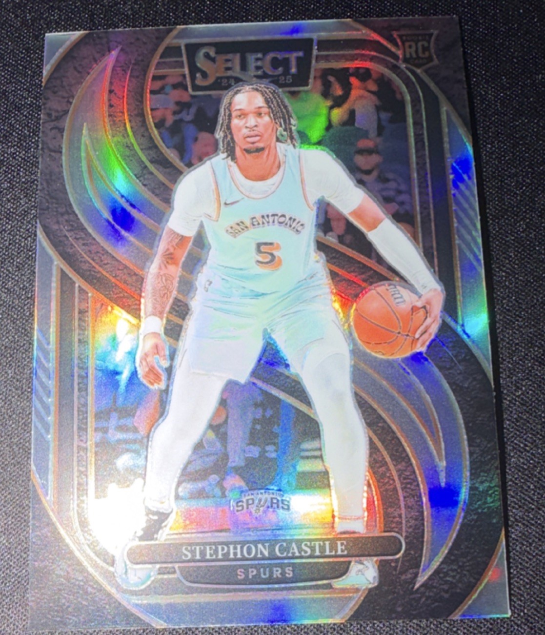 2024-25 Panini Select - Premier Level Stephon Castle #175 Silver Prizm (RC)