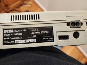 Sega Saturn White Console with 5 Games