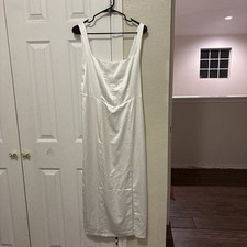 BHLDN Anthropologie Women's White Wedding Bridal Gown Maxi Dress Size Medium