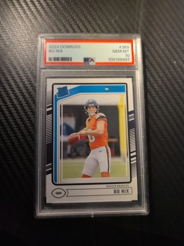 2024 Panini Donruss Rated Rookie Bo Nix #369