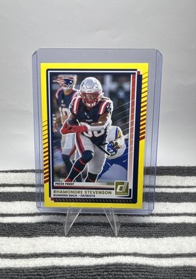 2025 Panini Donruss - Rhamondre Stevenson #63 Press Proof Yellow