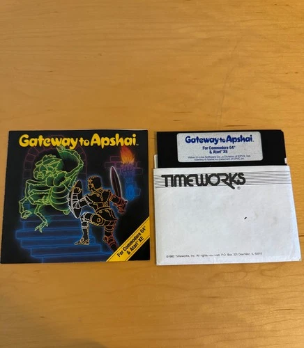 Gateway to Apshai (Commodore 64 & Atari XE) Disk & Manual — EPYX Retro