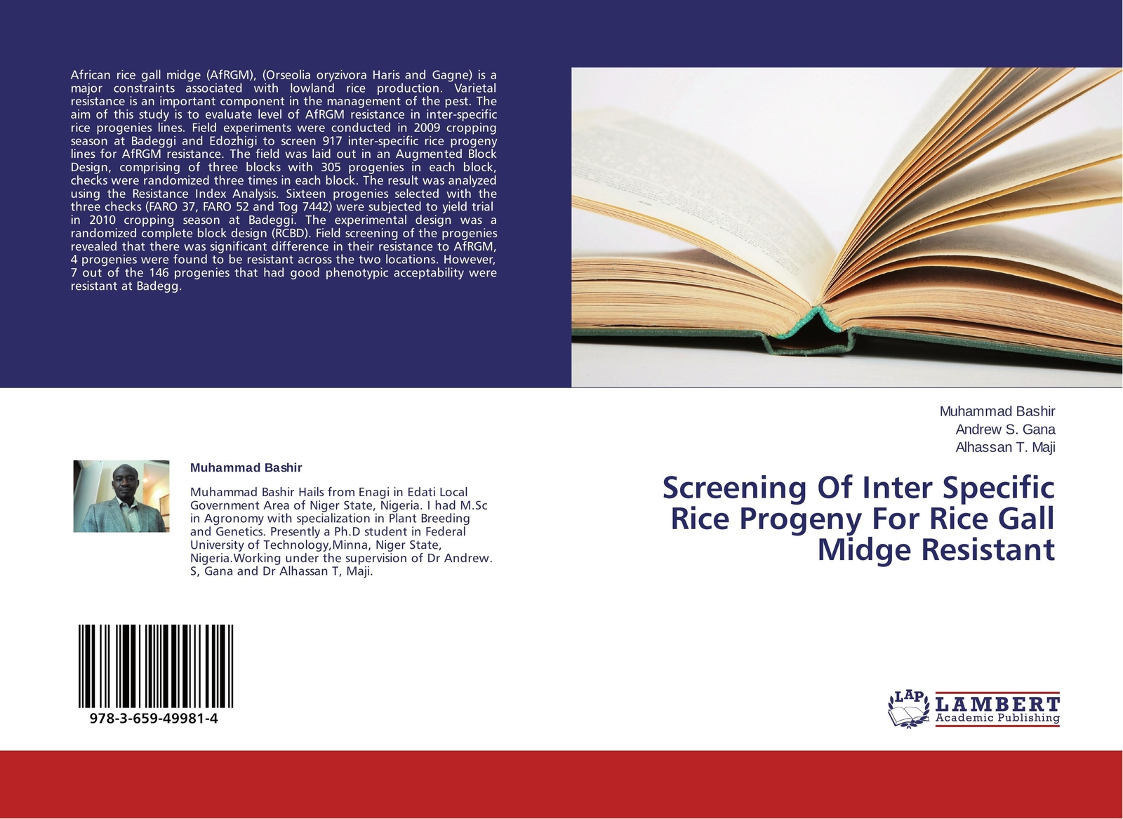Thumbnail - Muhammad Bashir (u. A.) | Screening Of Inter Specific Rice Progeny For