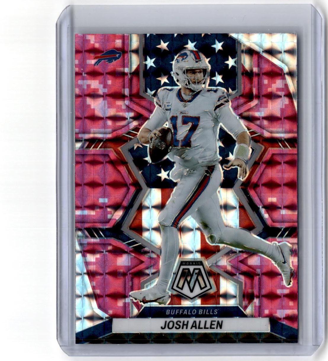 2022 Panini Mosaic #253 Josh Allen Mosaic Camo Pink