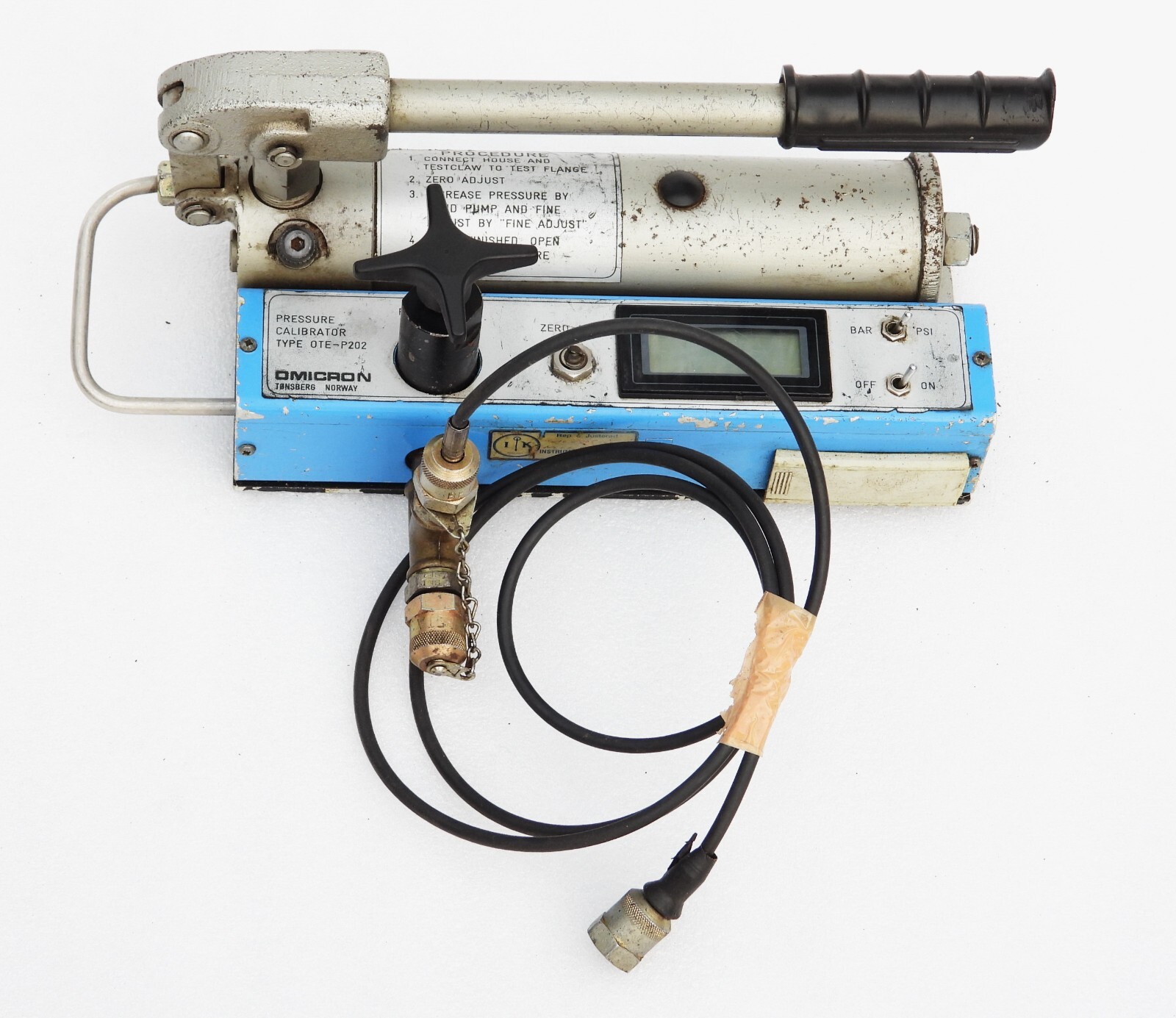 OMICRON INDUSTRIAL PRESSURE CALIBRATOR TYPE OTEP202 NORWAY eBay