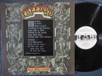 FREEDOM Is More Than A Word / Reissue LP Italy  AKARMA AK 219