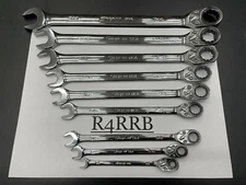 Snap-on Tools USA NEW 9 Piece SAE 1/4 UP TO 3/4" Ratcheting Bonus Wrench Lot Set